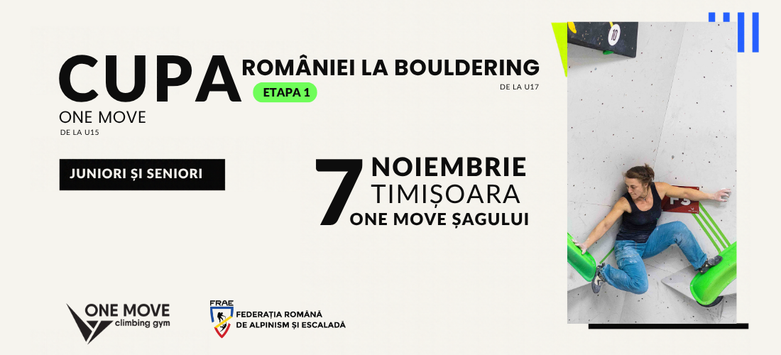 Cupa României la Bouldering One Move 